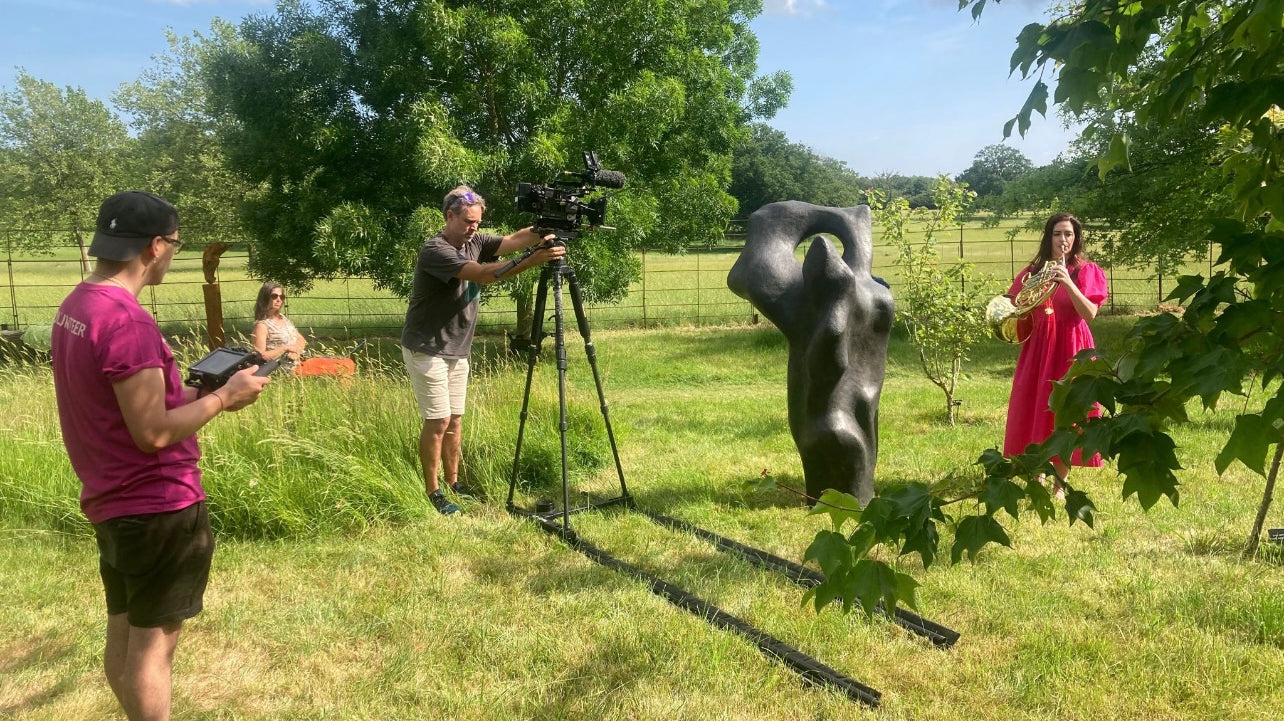 Filming at Helmingham Hall