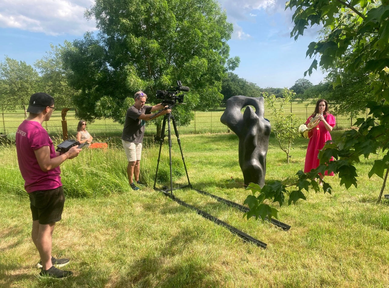 Filming at Helmingham Hall