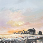 Painting of Aldeburgh seafront at sunset by Theronda Hoffman.