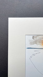 Corner of painting and drawing by Theronda Hoffman of Aldeburgh seafront.