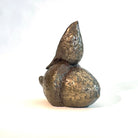 Bronze resin sculpture of a bird on an acorn by Caro Burberry.
