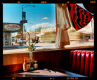 Film Rebate photograph of American diner window table by Richard Heeps