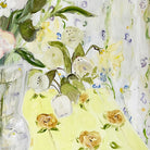 Oil painting of florals in vase by Belynda Sharples