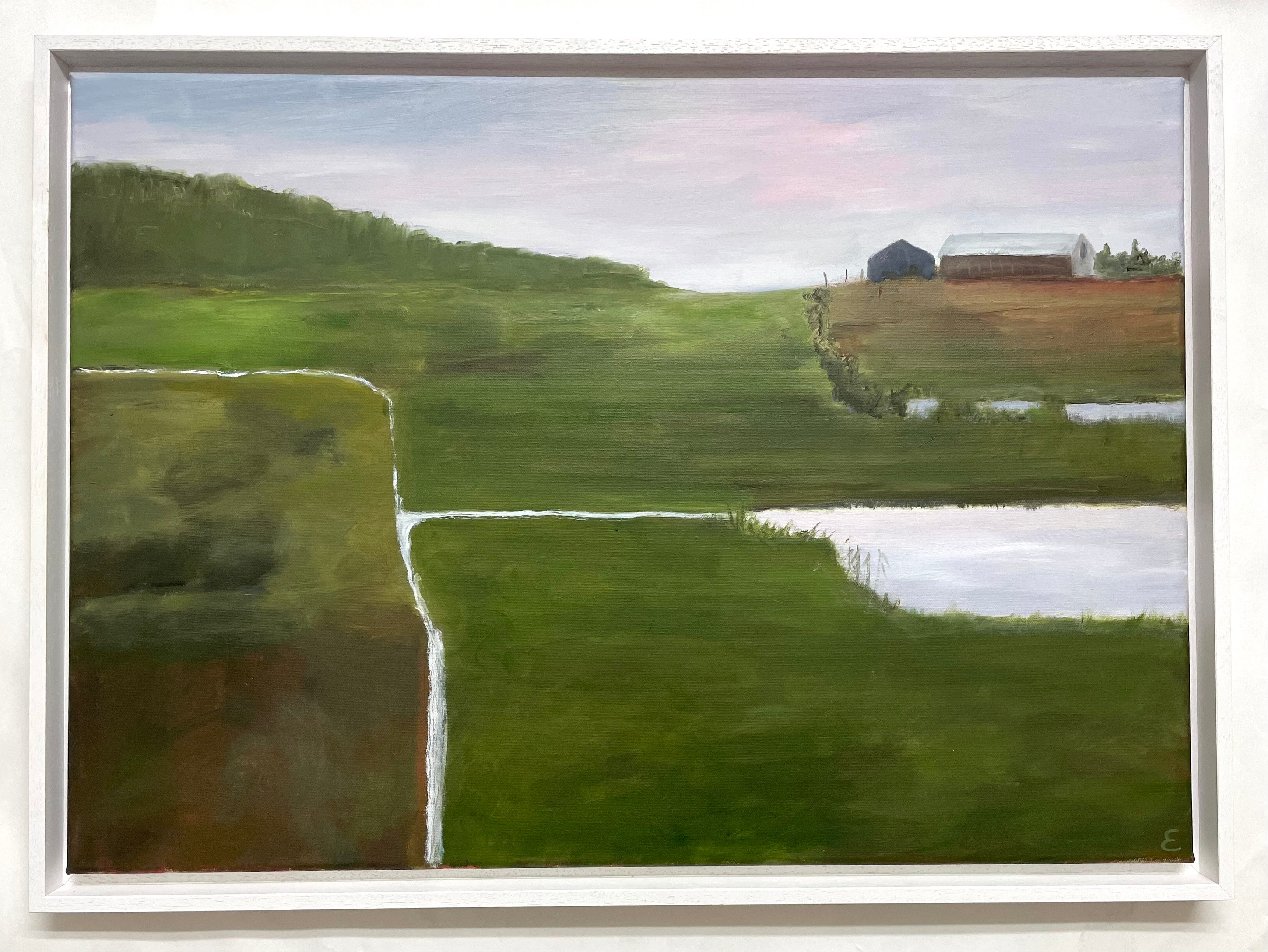 Rural landscape oil painting by Eileen Coxon