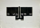 Black kimono original print by Anna Toppin