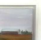 Detail of rural landscape oil painting by Eileen Coxon