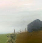 Detail of rural landscape oil painting by Eileen Coxon