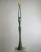 Abstract figurative sculpture in bronze for home and garden by Jeremy Moulsdale