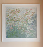 Abstract painting of Meadow Roses by Claire Oxley
