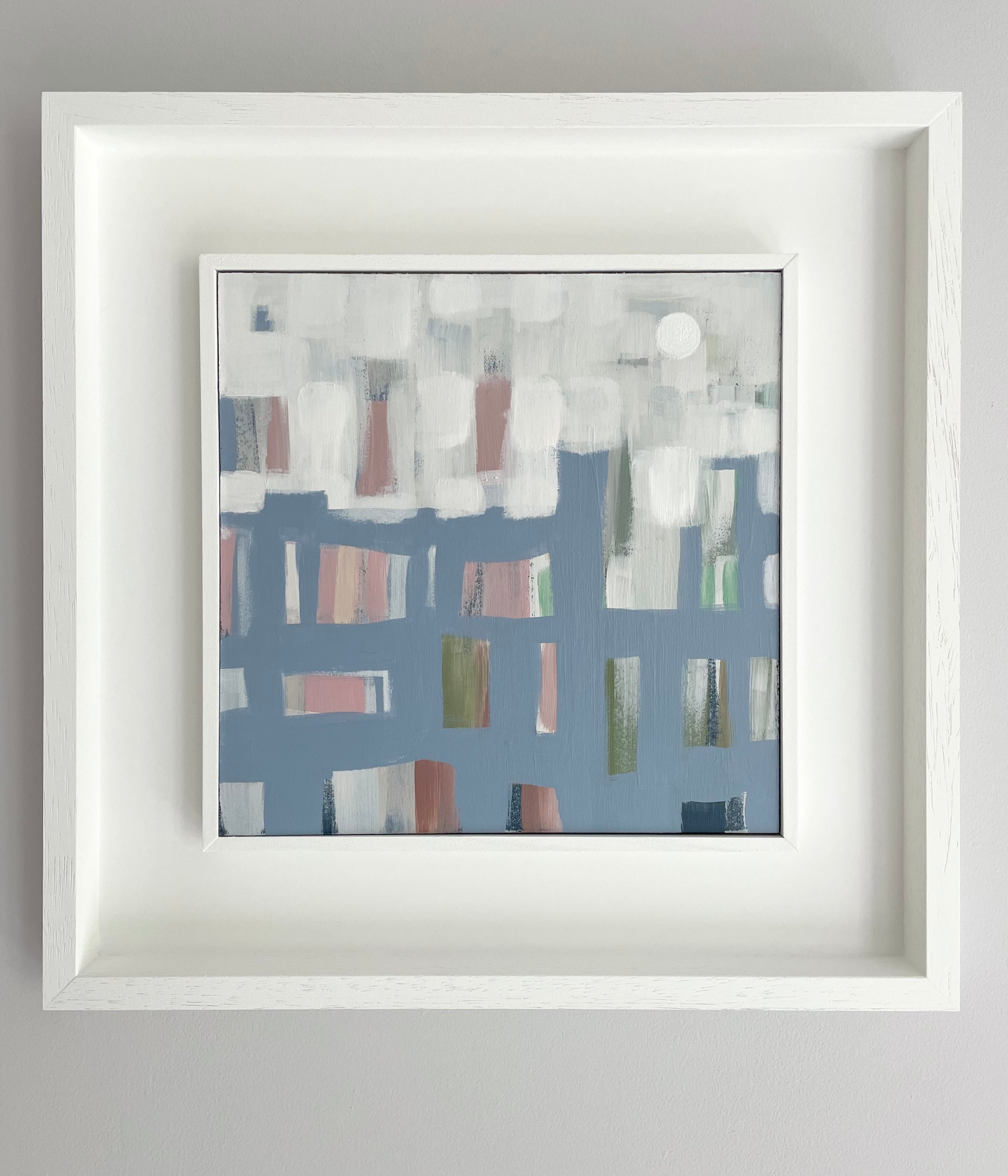 Abstract geometric painting by Claire Oxley