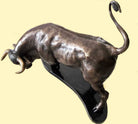 Bronze sculpture of fighting bull by John Cox