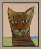 Figurative painting of a cat by Henrietta Dubrey