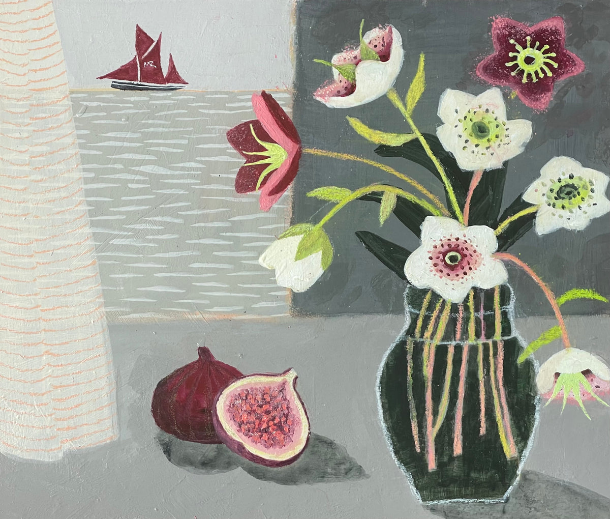 Hellebores, Figs and Thames Barge
